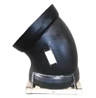 SO2531 EN545 ductile iron pipe fittings double socket bend all flange tee