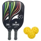 E2-21 Graphite High Quality Best Selling PE PP Core Pickleball Paddle Custom