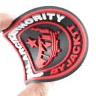 Sew on Embossed Custom Private Brand Name 3D Logo Garment Soft PVC Rubber Patch Labels for Clothing