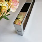 Luxury Square Sharp Double Stainless Steel Pull Handle For Wood Door Glass Door