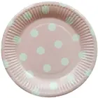 Disposable Paper Plate Disposable Paper Plate 7 Inch Supplies Colorful Dot Disposable Paper Plate
