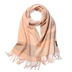 High Quality Women Blanket Scarves 100% Cashmere Tassel Scarf Shawls Winter