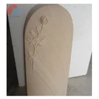 Tombstone Carving Tombstone Design Sandstone Tombstone With Round Top And Elegant Rose Carving