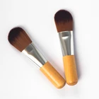 Custom Logo Private Label Wooden Handle Facial Cosmetic Foundation Brush Mini Mask Makeup Brush