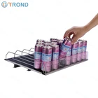 Gravity Feed Shelving Cooler Glides Flex Roller Shelves for Refrigerator Freezer