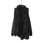 Winter Women Cape Elegant Fur Coat Knitted Women Sweater Coat
