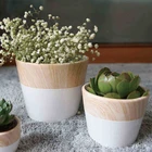 High Quality Luxury White Cup Shaped Table Decorated Ceramic Planter Pot