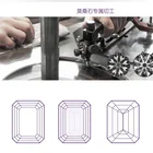 Wholesale price emerald cutting white color moissanite gemstone