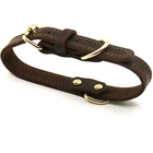 Good quality leather dog collar large wholesale