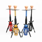 Wholesale e Hookah Shisha Rocket hookas Stainless Steel for Sheesha Hookahs Flavour chicha nargile aluminum Smoking Colored