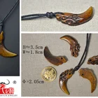 Jewelry Wolf Pendant Yak Bone Choker For Gift