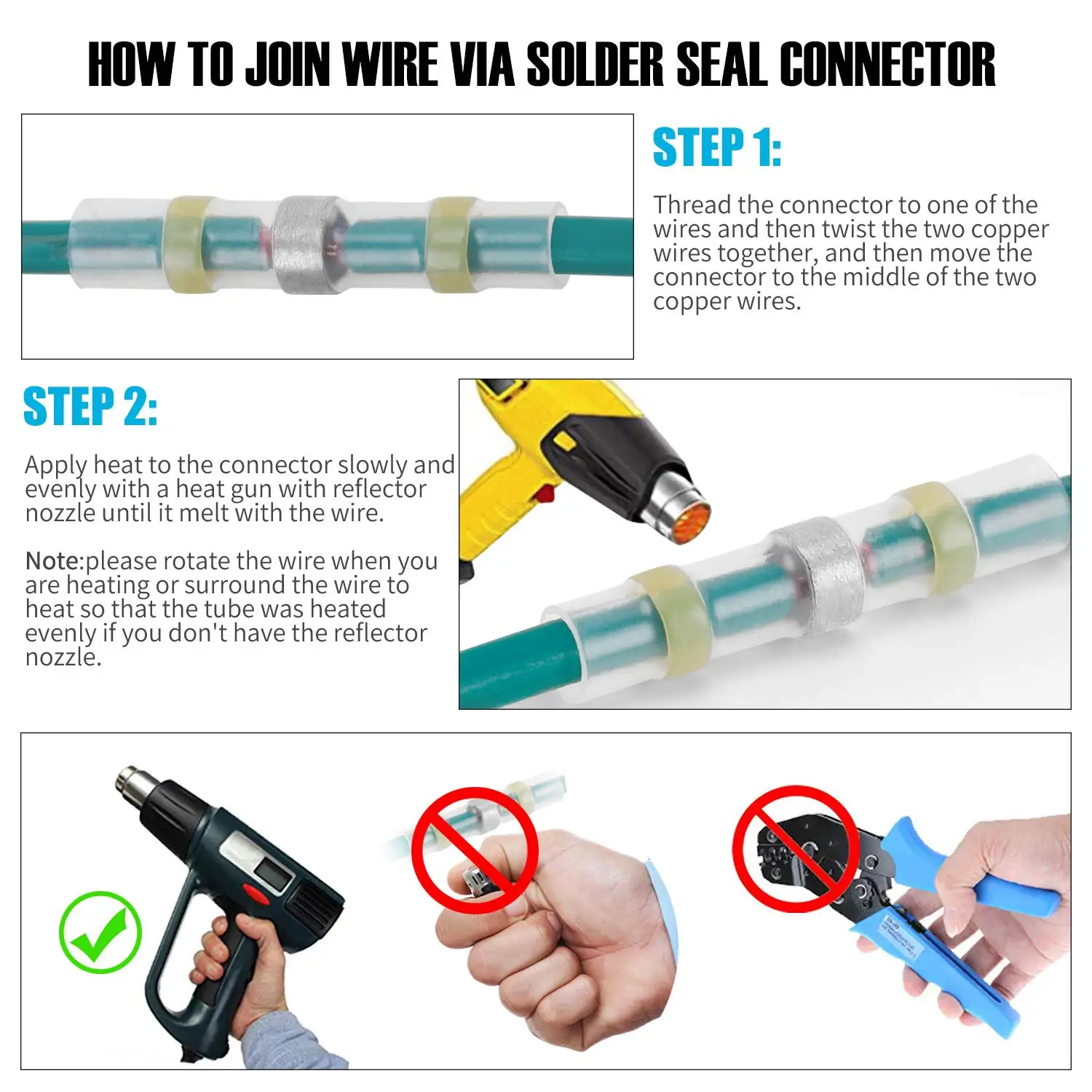 Wholesale Waterproof Solder Electrical Seal Tinned Wire Terminals Heat