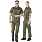 summer workwear cotton ArmyGreen t-shirt factory price uniform