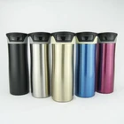 New one button drinking water heat preservation cup 304 double layer stainless steel vacuum heat preservation car cup