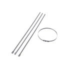 Marine Use Stainless Steel Coated Ties Base Reusable Cable Tie