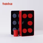 food safe multiple colored rectangular metal tin box mint box promotion box with 6 tin canisters