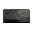 Wallet Long Men ANMAI Fashion Wallet Leather Man Black Waterproof Navy Striped Long Wallet For Man