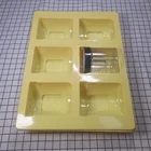 Customized PVC 6 pcs plastic boxes for food packaging display carton insert tray packaging