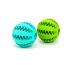 Pet Soft Toy Funny Interactive Elasticity Ball , Rubber Dog Chew Toy For Dog Tooth Clean Ball