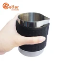 304 Stainless steel Milk Frother pitcher coffee Jug with Silicone Coat