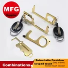 Hygiene Hand Portable Copper Open Door Keychain Brass Clean Key No Touch