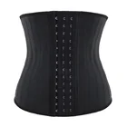 Women Unisize Glossy Latex 25 Steel Bone Waist Trainers Shaper Corset Lumbar Support For Women