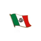 High Quality Wholesale Custom Mexico Flag Lapel Pin Badge Hard Enamel