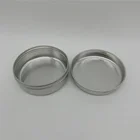 Soap Aluminum Aluminium Round Tin Can 60ml 2 OZ Silver Round Soap Aluminum Jar Tin Can Box With Slide Lid