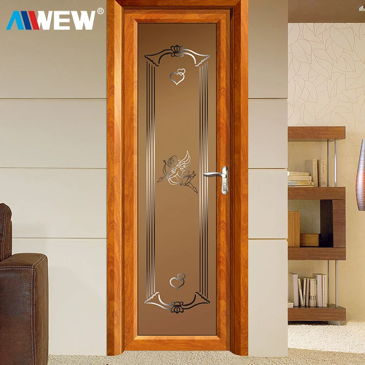 Sliding Door Bamboo Toilet Glass System Cavity Pvc Plastic Modern Indoor Metal Double Glazed Aluminum Swing Doors