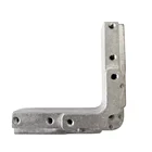 Ruiquan Narrow Side Aluminum Accessories Frame Door Corner Code Die Casting for Display Cabinet Hinge