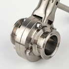 Butterfly Valve Butterfly ISO DIN IDF SS304 316 Tri Clamp Butterfly Valve