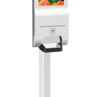 21.5" AD terminal with santiser spray