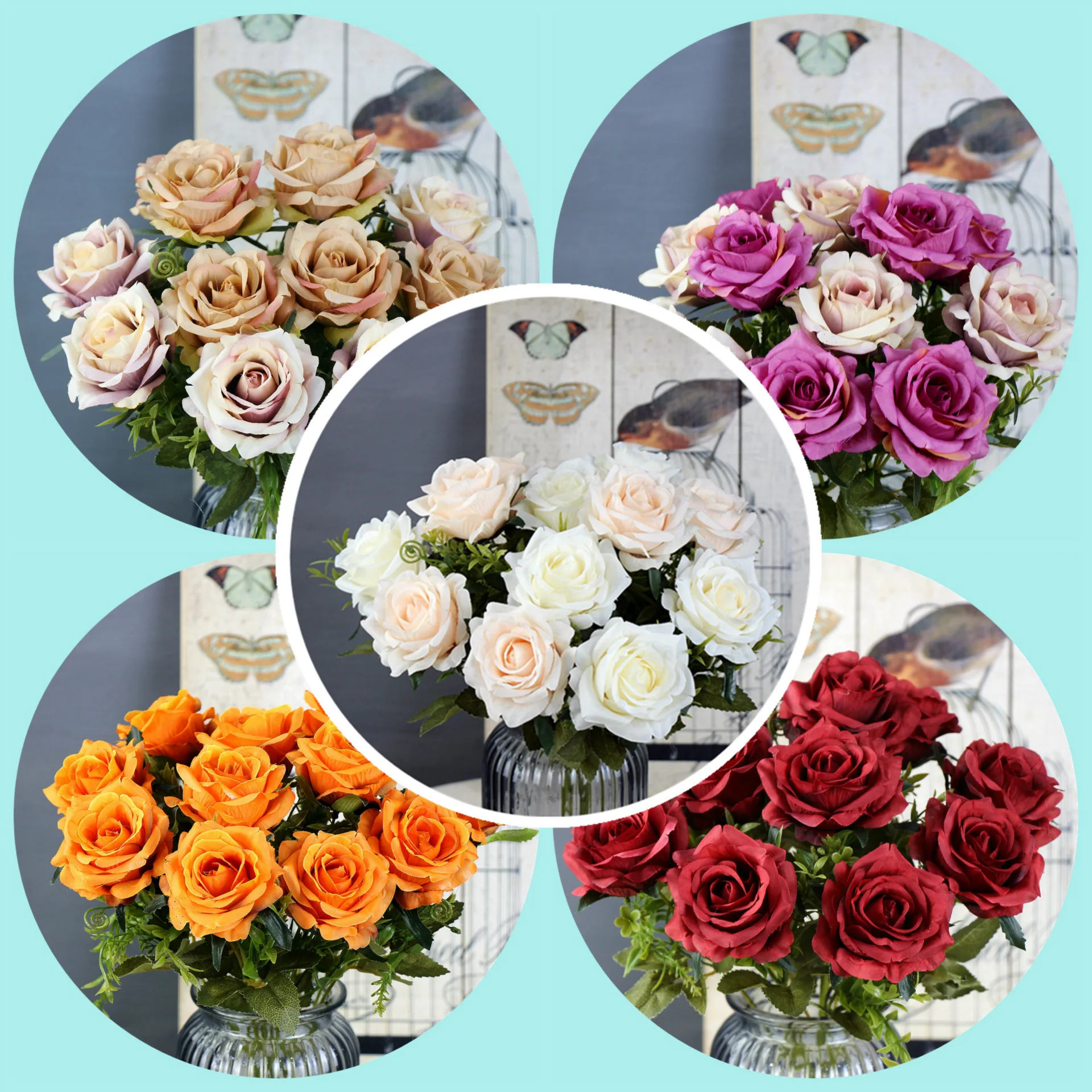 american hot sale eco-friendly artificial coral flower for
