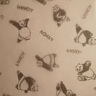 Pp Fabric Cute Panda Pattern 100% PP Printing Spunbond Nonwoven Fabric In Stock