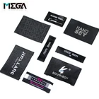 Clothing Accessories Custom Woven Label Private Brand Name Logo Damask Woven Tag Garment Cloth Labels For Clothing