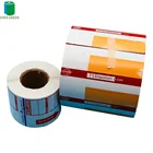 customized direct thermal label paper and thermal transfer barcode label roll sticker