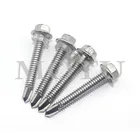 China Screws Manufacture Zine Plated Hex Head Carbon Steel Self Drilling Metal Screws