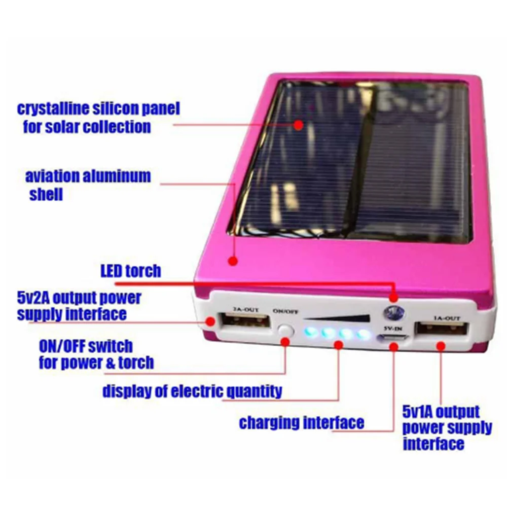 Factory direct selling super slim solar power bank for mobile phone accessories with price - ANKUX.COM