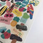 custom PVC vinyl logo printing die cut decoration sticker
