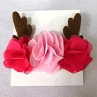 Customised girl fashion hair accessories women christmas party antler flower headband