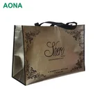 High Quality Customized gold Metallic pp woven shopping bag Manufacturer