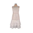 Lady white lace dress women formal dresses office lady elegant white lace vintage dress D33110