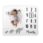 Newborn Thick Flannel Rectangle Shape Extra Soft Baby Photography Props Shower Gifts Milestone Blanket