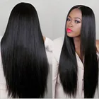 Hair Wigs Cheap Black Brazilian Hair Wigs Real Human Silky Straight Hair Natural Black Women Human Hair