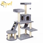 Wholesale Sisal Castle Modern Large Big Climbing Scratch Pet Scratcher Wood Condo Furniture Tower Cat Tree