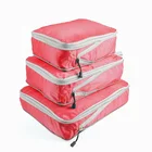 Hotsale 3 Set Packing Cubes with Shoe Bag Compression Travel Luggage Organizer Travel storage bags for luggage