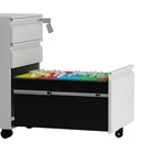 Office Furniture Steel Movable Filing Under Desk Mobile 2 Drawer File Cabinet