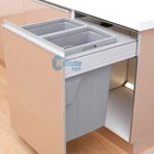 New China Products For Sale Household Foldable Sizes Twin 2*35L Garbage Bin