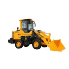 1.6t Mini Articulated Wheel Loader Front End Loader With Single Joystick Mechanical Pilot Control
