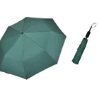 3 folded black coating manual sun rain umbrellas
